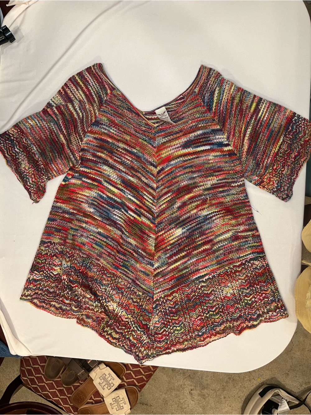 Faded Glory Multi Color Knit Loose Top